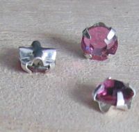 Strass 4mm ljusrosa x 10