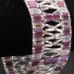 Tila &amp; Twist fönster armband kit Lila/silver