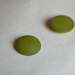 Polaris cabochon grön Olivine diameter 16mm