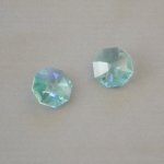 Oktagon Swarovski kristall 14mm CRYSTAL BLUE AB