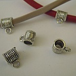 Silver charmf&auml;sten Stora x 5