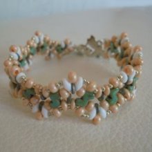 Zebra Peach armband 