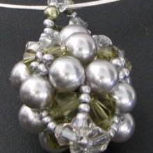 Swarovski hängande kit Mauri Khaki &amp; Grey