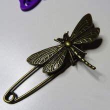 Antik brons drakfluga pin