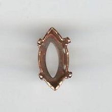 Shuttle inställning 10x5mm antik guld