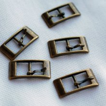 Spännen i antik brons för bältesarmband 8mm x 5