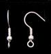 Crochets d'oreille argentés 17 mm